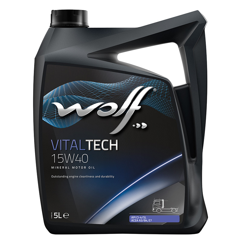 Олива моторна WOLF VITALTECH 15W40 5л.
